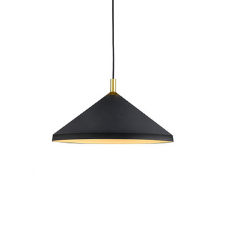 Dorothy One Light Pendant in Black With Gold Detail (347|493118-BK/GD)