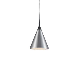 Dorothy One Light Pendant in Brushed Nickel With Black Detail (347|492710-BN/BK)
