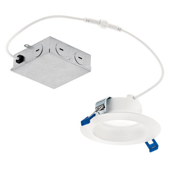Direct To Ceiling Recessed LED Recessed Downlight in Textured White (12|DLRC04R3090WHT)