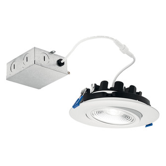 Direct To Ceiling Gimble LED Gimbal Downlight in Textured White (12|DLGM06R2790WHT)