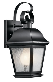 Mount Vernon One Light Outdoor Wall Mount in Black (12|9707BK)