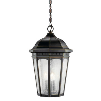 Courtyard Three Light Outdoor Pendant in Rubbed Bronze (12|9539RZ)