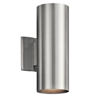 Two Light Outdoor Wall Mount in Brushed Aluminum (12|9244BA)