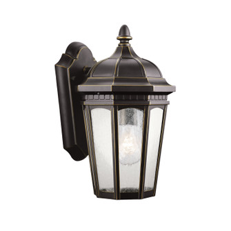 Courtyard One Light Outdoor Wall Mount in Rubbed Bronze (12|9032RZ)