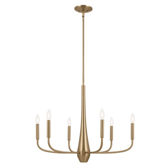 Deela Six Light Chandelier in Champagne Bronze (12|52525CPZ)