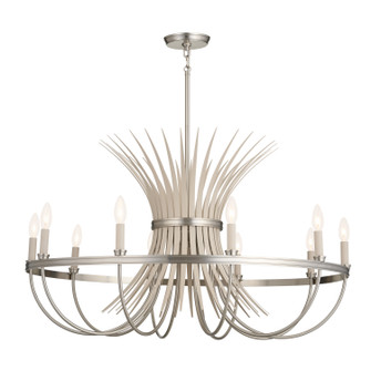 Baile Ten Light Chandelier in Brushed Nickel (12|52459NI)