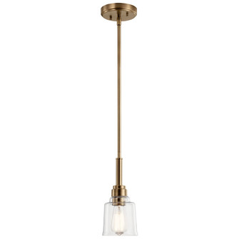 Aivian One Light Mini Pendant in Weathered Brass (12|52399WBR)