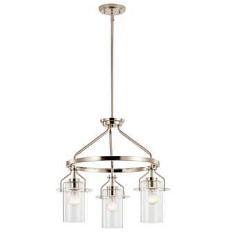 Everett Three Light Pendant in Polished Nickel (12|52377PN)