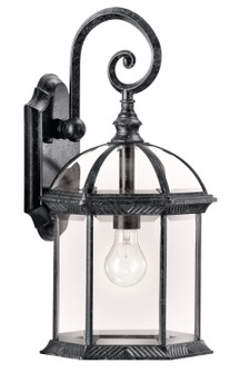 Barrie One Light Outdoor Wall Mount in Black (12|49186BK)