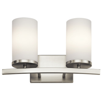 Crosby Two Light Bath in Brushed Nickel (12|45496NI)