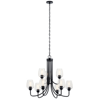 Valserrano Nine Light Chandelier in Black (12|44378BKCS)