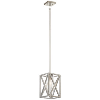 Moorgate One Light Mini Pendant in Distressed Antique White (12|44083DAW)