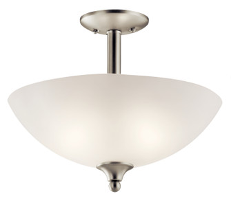 Jolie Two Light Pendant/Semi Flush Mount in Brushed Nickel (12|43641NI)