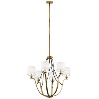 Thisbe Six Light Chandelier in Natural Brass (12|43532NBR)