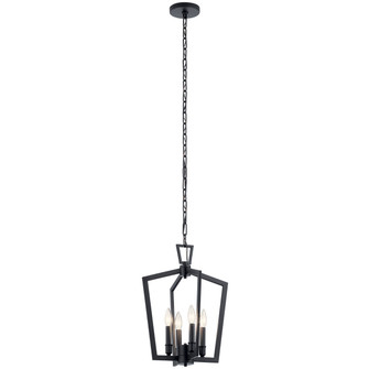 Abbotswell Four Light Pendant in Black (12|43498BK)