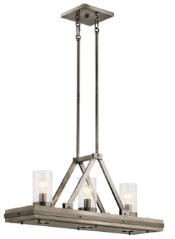 Colerne Six Light Linear Chandelier in Classic Pewter (12|43433CLP)