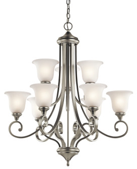 Monroe Nine Light Chandelier in Brushed Nickel (12|43159NI)