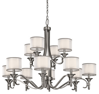 Lacey 12 Light Chandelier in Antique Pewter (12|42383AP)