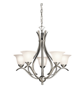 Dover Five Light Chandelier in Brushed Nickel (12|2020NI)