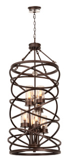 Eternity Eight Light Foyer Pendant in Etruscan Bronze (33|6608EZ)