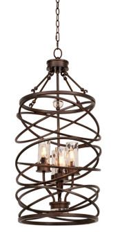 Eternity Four Light Foyer Pendant in Etruscan Bronze (33|6607EZ)