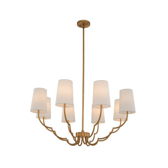 Sophia Eight Light Chandelier in New Brass (33|514373NB)