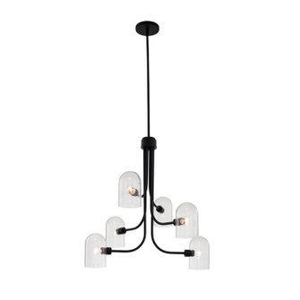 Cupola Six Light Chandelier in Matte Black (33|514071MB)