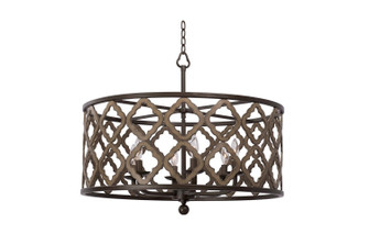 Whittaker Six Light Pendant in Brownstone (33|504852BS)