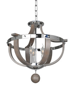 Sharlow Three Light Semi Flush Mount in Chrome (33|300440CH)