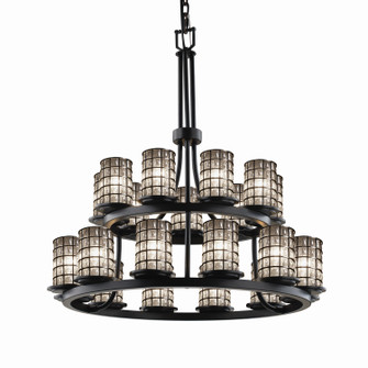 Wire Glass LED Chandelier in Dark Bronze (102|WGL-8767-10-GRCB-DBRZ-LED21-14700)