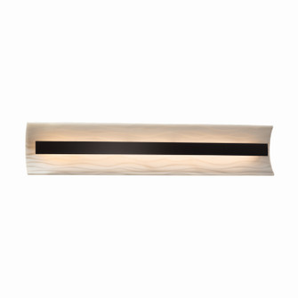 Porcelina LED Linear Bath Bar in Matte Black (102|PNA-8625-WAVE-MBLK)
