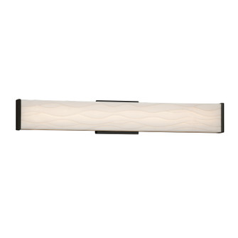 Porcelina LED Linear Bath Bar in Matte Black (102|PNA-8605-WAVE-MBLK)
