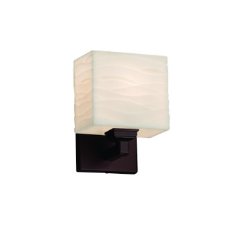 Porcelina One Light Wall Sconce in Brushed Nickel (102|PNA-8437-55-WAVE-NCKL)