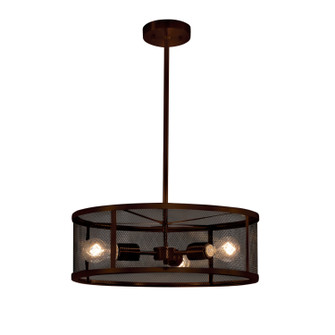 Wire Mesh Three Light Pendant in Dark Bronze (102|MSH-9551-DBRZ)