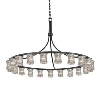 Veneto Luce 21 Light Chandelier in Matte Black (102|GLA-8736-16-CLRT-MBLK)