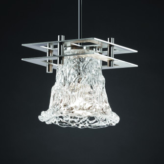 Veneto Luce LED Pendant in Matte Black (102|GLA-8165-20-LACE-MBLK-BKCD-LED1-700)