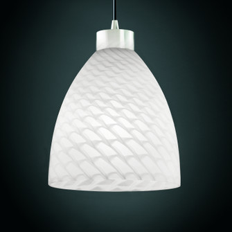 Fusion One Light Pendant in Brushed Nickel (102|FSN-8814-18-WEVE-NCKL-RIGID)