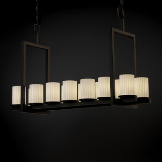 Fusion LED Chandelier in Matte Black (102|FSN-8769-10-RBON-MBLK-LED14-9800)