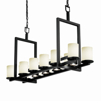 Fusion LED Chandelier in Matte Black (102|FSN-8720-10-OPAL-MBLK-LED12-8400)