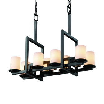 Fusion LED Chandelier in Matte Black (102|FSN-8718-10-OPAL-MBLK-LED8-5600)