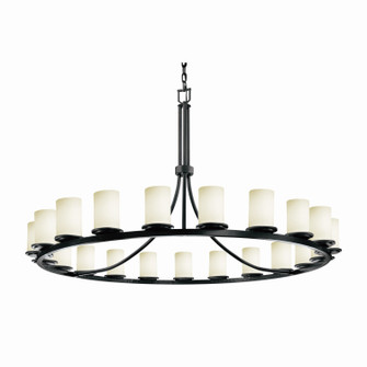 Fusion LED Chandelier in Matte Black (102|FSN-8716-10-OPAL-MBLK-LED21-14700)