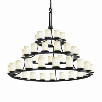 Fusion 45 Light Chandelier in Dark Bronze (102|FSN-8714-10-OPAL-DBRZ)