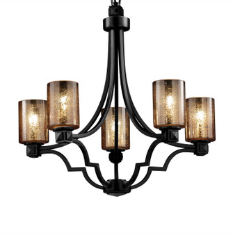 Fusion Five Light Chandelier in Matte Black (102|FSN-8500-10-MROR-MBLK)