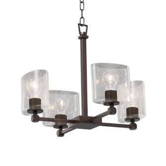 Fusion Four Light Chandelier in Dark Bronze (102|FSN-8420-30-SEED-DBRZ)