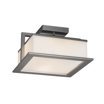 Fusion LED Outdoor Flush Mount in Matte Black (102|FSN-7517W-OPAL-MBLK)