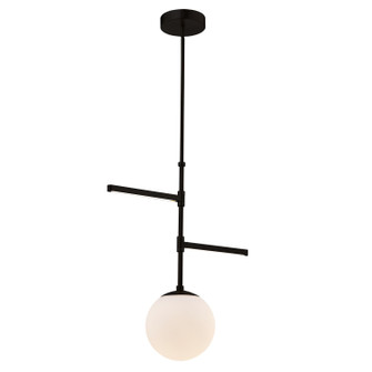 Fusion LED Pendant in Matte Black (102|FSN-4255-OPAL-MBLK)