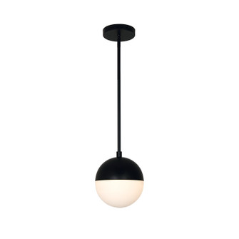 Fusion One Light Pendant in Matte Black (102|FSN-4150-OPAL-MBLK)