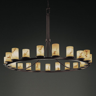 LumenAria 21 Light Chandelier in Dark Bronze (102|FAL-8716-10-DBRZ)