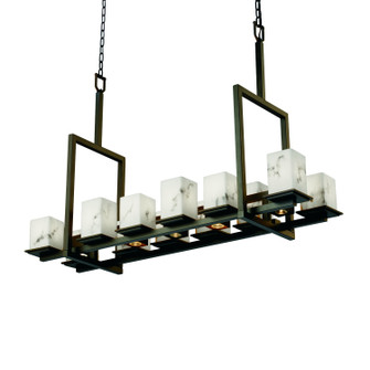 LumenAria LED Chandelier in Matte Black (102|FAL-8619-15-MBLK-LED12-8400)