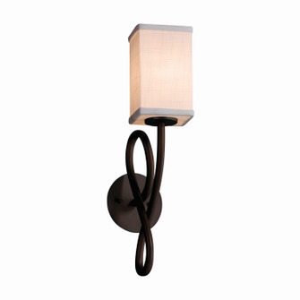 Textile One Light Wall Sconce in Brushed Nickel (102|FAB-8911-15-CREM-NCKL)